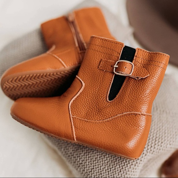 Infant Moccasin Brown Riding Boot Size 5C - Picture 5 of 6